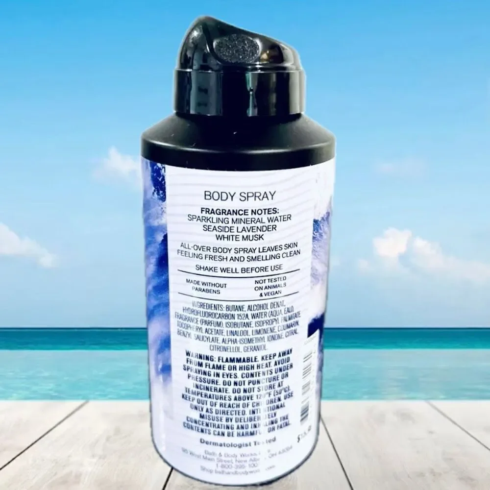 NWT Bath & Body Works Lot of 2 COASTAL CLIFFS Men Collection Body Spray Cologne